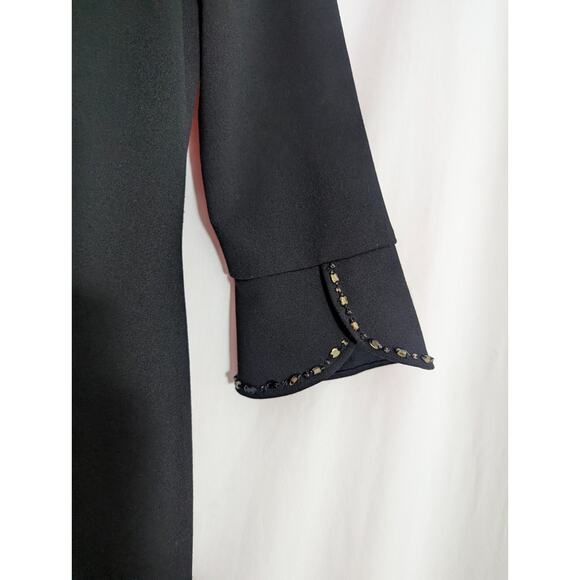 NwoT Adrianna Papell Black Embellished Formal Dress Gown Size 6 C1 - Picture 2 of 6